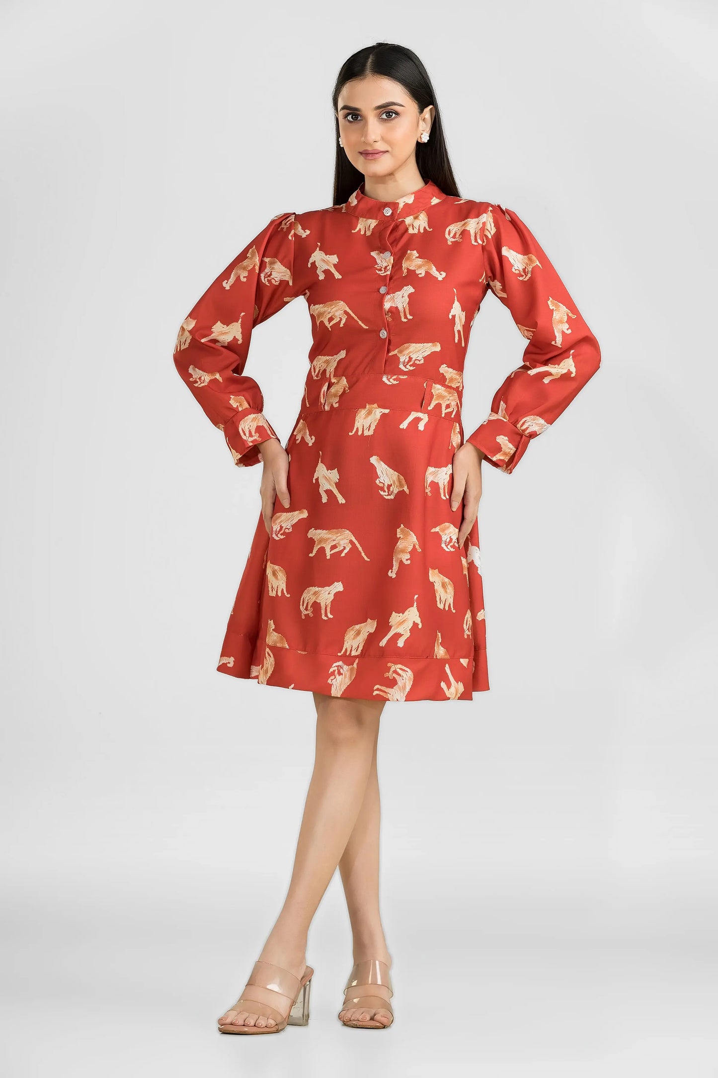 Wanderwild Rust Safari Dress Wemekko
