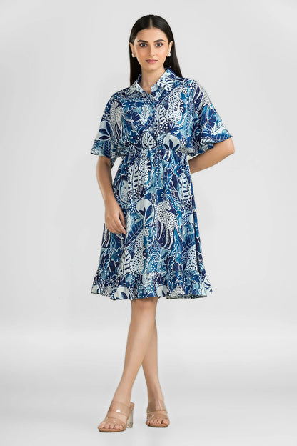 Wanderwild Blue Jungle Dress Wemekko