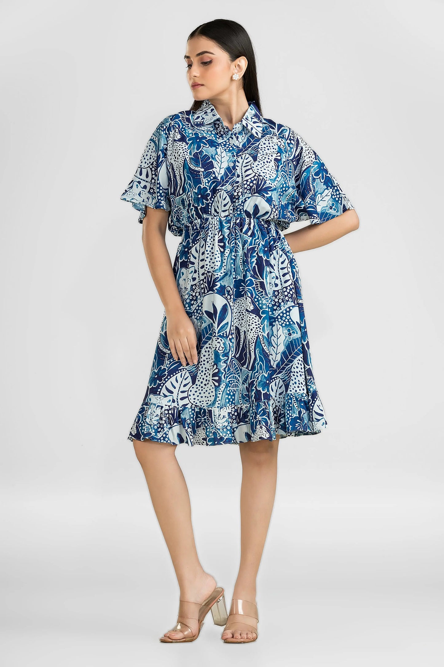 Wanderwild Blue Jungle Dress Wemekko