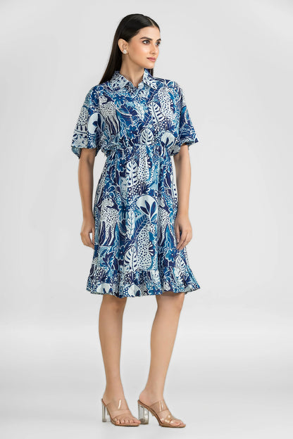Wanderwild Blue Jungle Dress Wemekko