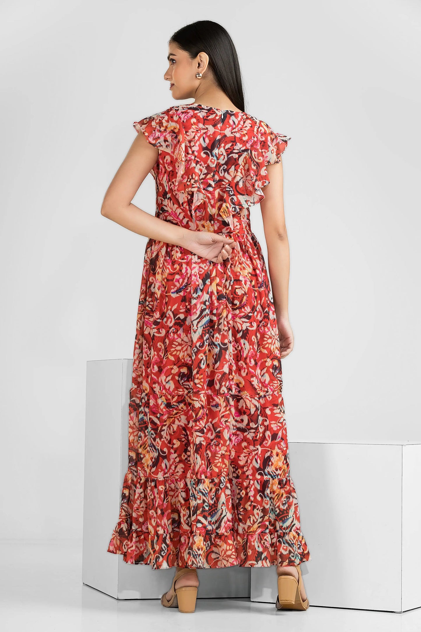 Scarlet Bloom Maxi Wemekko