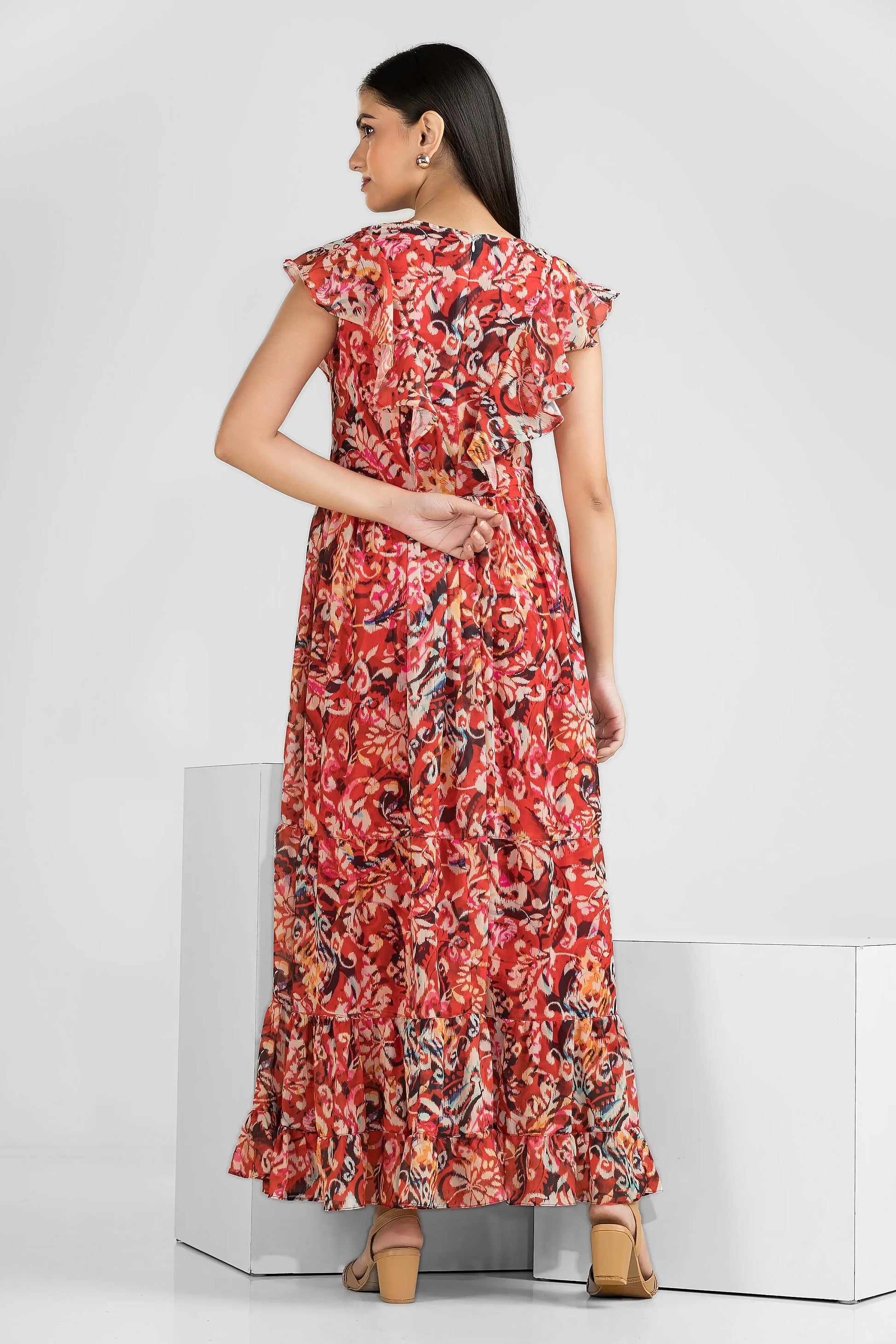 Scarlet Bloom Maxi Wemekko