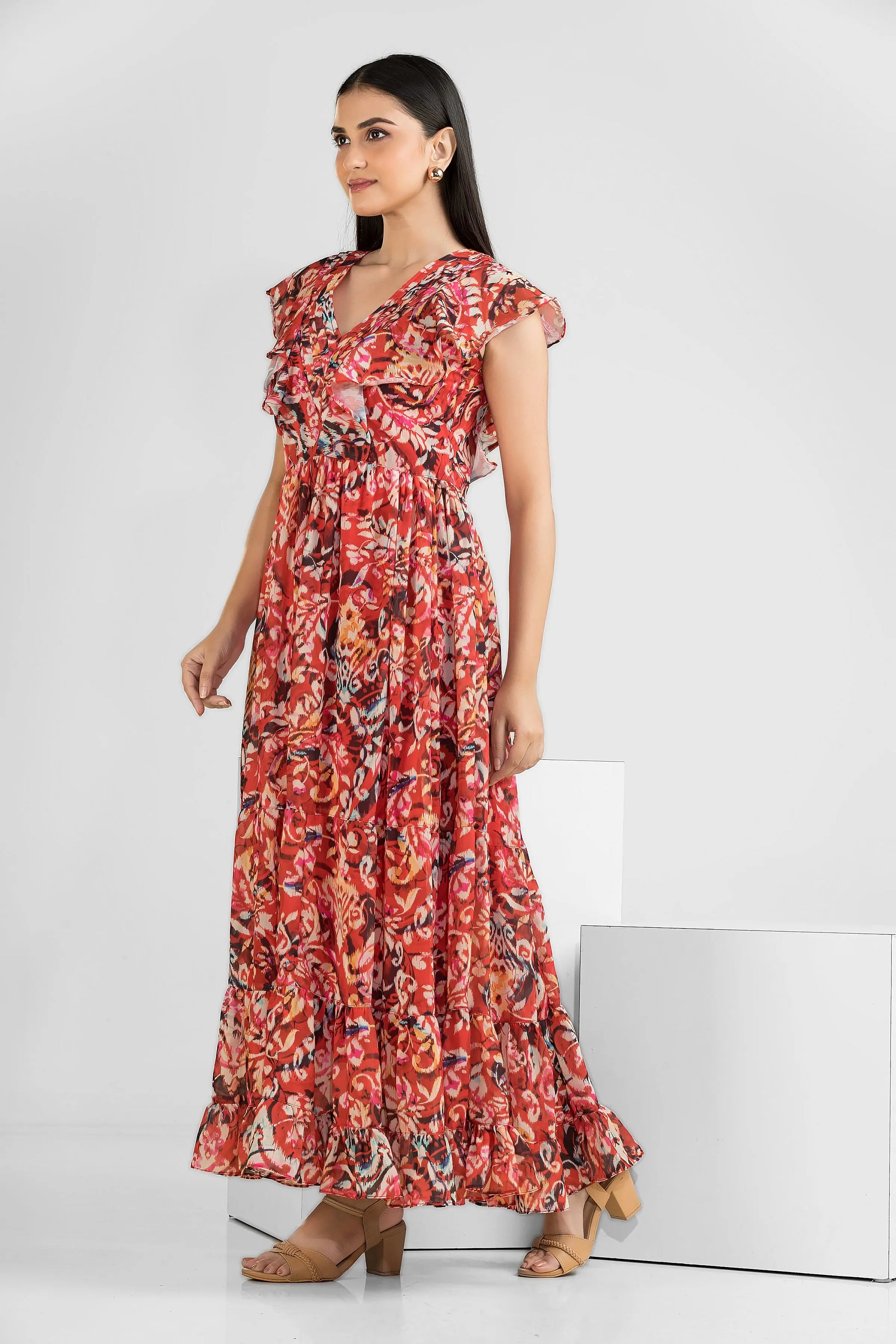 Scarlet Bloom Maxi Wemekko