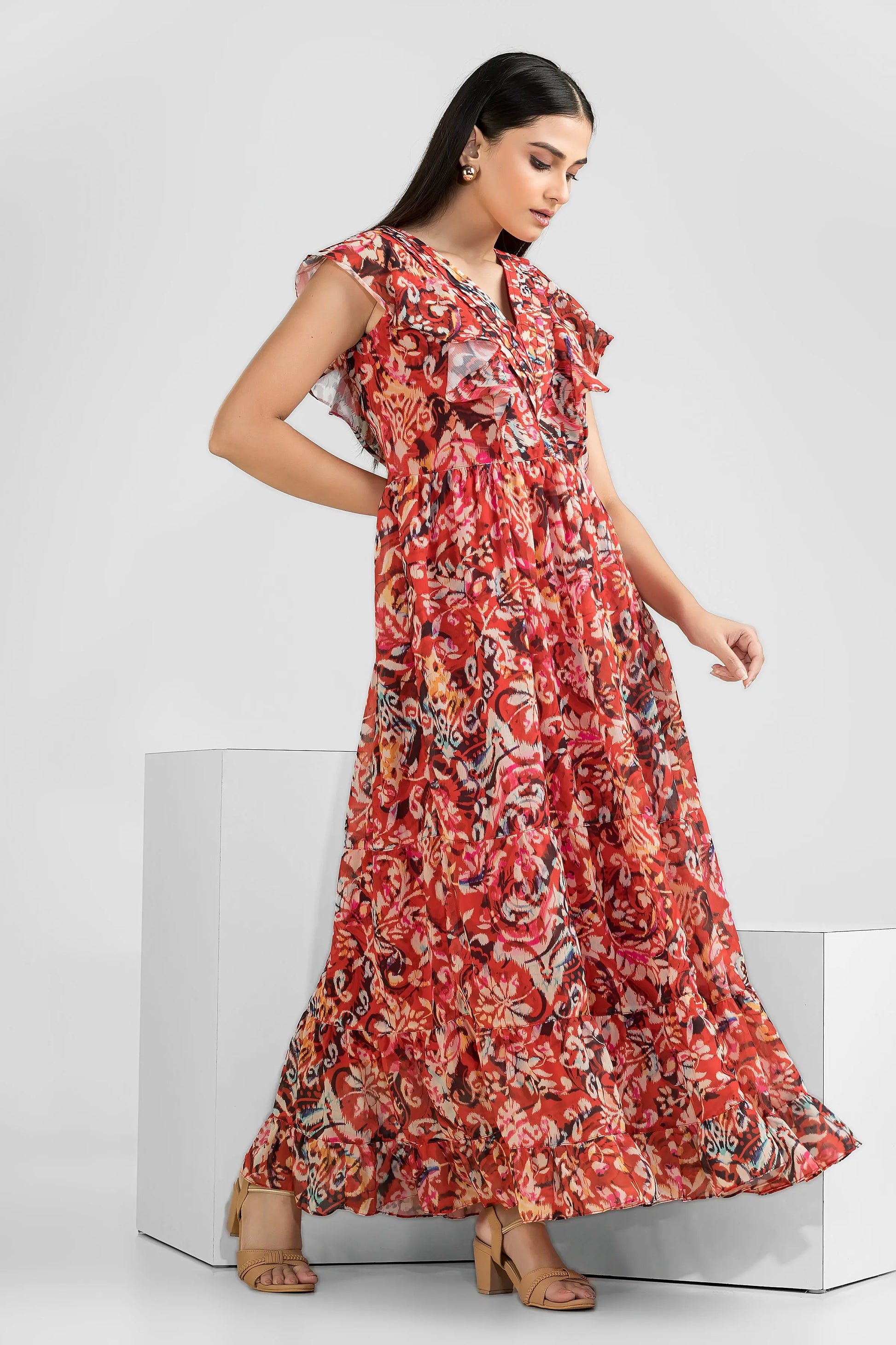Scarlet Bloom Maxi Wemekko