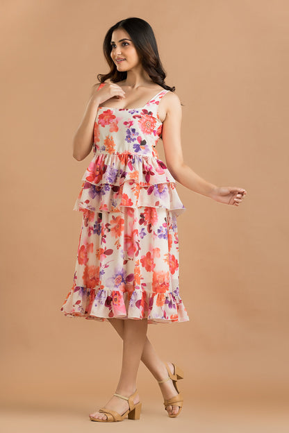 Petal Cascade Dress Wemekko