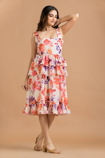Petal Cascade Dress Wemekko